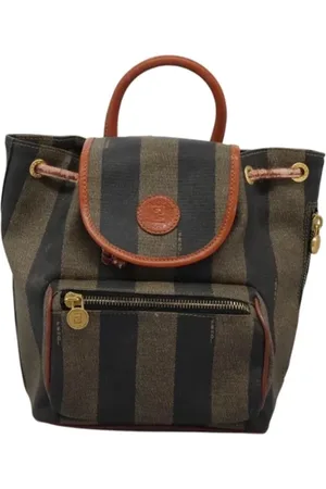 Fendi Femme, Pre-owned, Brun, Taille: ONE Size Pre-owned Toile sacs-dos