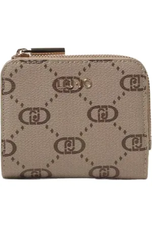 Liu Jo Femme, Accessoires, , Taille: ONE Size Portefeuille à Fermeture Éclair Motif Logo