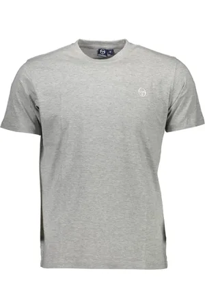 Sergio Tacchini Homme, Tops, Gris, Taille: XL T-shirt Homme en Coton Gris