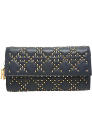 Dior Femme, Pre-owned, Bleu, Taille: ONE Size Pre-owned Cuir petite-maroquinerie