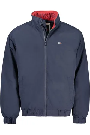 Tommy Hilfiger Homme, Vestes, Bleu, Taille: 2XL Veste à Manches Longues avec Logo Brodé