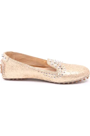 CAR SHOE Femme, Chaussures, Jaune, Taille: 36 1/2 EU Glitter Studded Loafer Chaussure