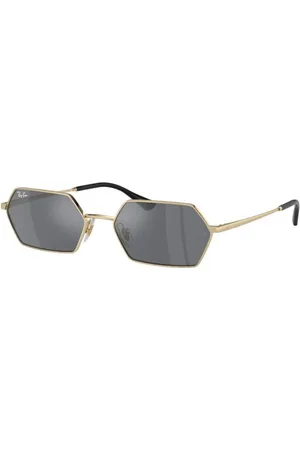 Ray-Ban Homme, Accessoires, Jaune, Taille: 58 MM Lunettes de Soleil Homme Collection Métal