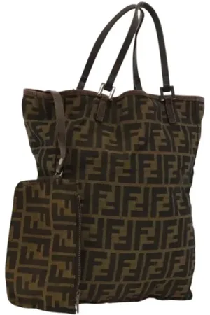 Fendi Femme, Pre-owned, Brun, Taille: ONE Size Pre-owned Toile sacs-fendi