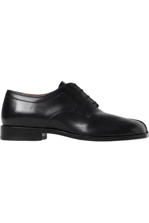 Maison Margiela Homme, Chaussures, Noir, Taille: 42 EU Chaussures Oxford Brogue à bout divisé noires