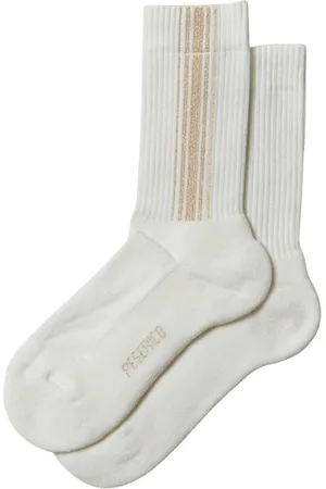 PESERICO SIGN Femme, Sous-vêtements, Blanc, Taille: S/M Chaussettes de sport en coton et lurex
