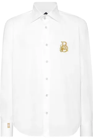 BILLIONAIRE Homme, Chemises, Blanc, Taille: 3XL Chemise Décontractée Bleue avec Style Baecmrp2380Bte032N01