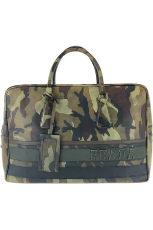 Prada Femme, Pre-owned, Vert, Taille: ONE Size Pre-owned Cuir sacoches-mallettes