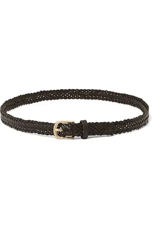 Part Two Femme, Accessoires, Brun, Taille: S/M Élégante ceinture en cuir avec boucle ronde
