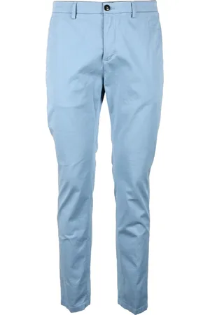 DEPARTMENT FIVE Homme, Pantalons, Bleu, Taille: W32 Pantalon en coton et élasthanne