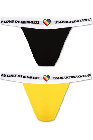 Dsquared2 Femme, Sous-vêtements, Multicolore, Taille: 44 FR Lot de deux strings