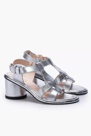 AGL ATTILIO GIUSTI LEOMBRUNI Femme, Chaussures, Gris, Taille: 36 1/2 EU Sandales à Talons Hauts