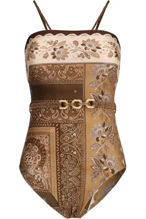ZIMMERMANN Femme, Maillots de bain, Multicolore, Taille: 40 FR Maillot de Bain Chanceux