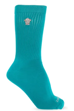 VERSACE Homme, Sous-vêtements, Bleu, Taille: L Chaussettes en coton