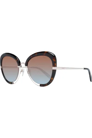 Emilio Pucci Femme, Accessoires, Brun, Taille: ONE Size Lunettes de Soleil Femme Marron Style Papillon