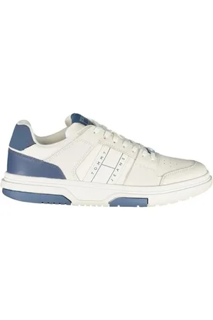 Tommy Hilfiger Homme, Chaussures, Blanc, Taille: 40 EU Baskets en Polyester Blanc pour Homme