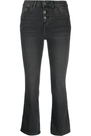 Liu Jo Femme, Jeans, Noir, Taille: W31 Jean Évasé Court Tendance