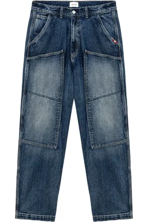 AMISH Homme, Jeans, Bleu, Taille: W28 Jean Denim Super Knee Bleu
