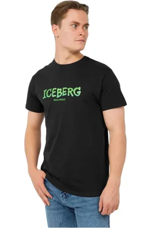 Iceberg Homme, Tops, Noir, Taille: L T-shirt Logo Maillots de bain Noir