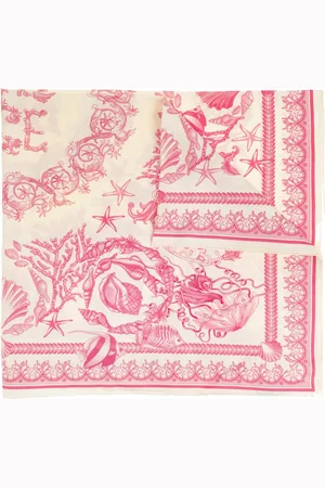 VERSACE Unisex, Accessoires, Rose, Taille: ONE Size Foulard en soie