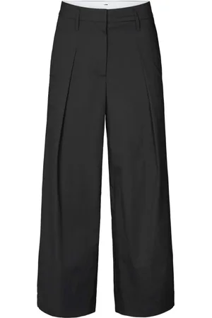 Rabens Saloner Femme, Pantalons, Noir, Taille: 42 FR Élégant Pantalon Noir Parallèle