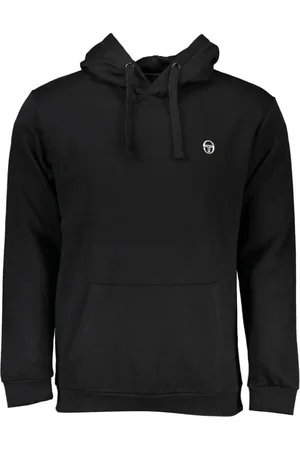 Sergio Tacchini Homme, Sweatshirts et sweats à capuche, Noir, Taille: 2XL Pull en Coton Noir