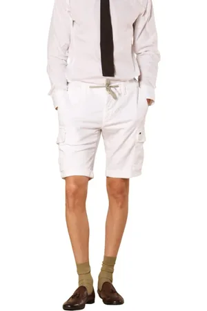 Masons Homme, Shorts, Blanc, Taille: M Shorts Cargo Jogger Blancs