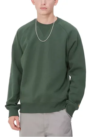 Carhartt Homme, Sweatshirts et sweats à capuche, Vert, Taille: S Sweat Chase Sycamore Tree