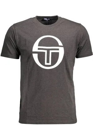 Sergio Tacchini Homme, Tops, Gris, Taille: XL T-shirt Homme en Coton Gris