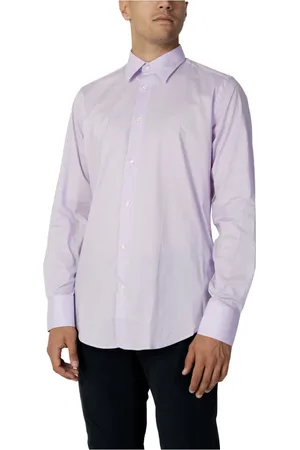 Liu Jo Homme, Chemises, Violet, Taille: 2XL Chemise à manches longues pour homme - Milano M123P201Milano
