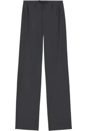 Loulou Studio Femme, Pantalons, Noir, Taille: 32 FR Pantalon en Laine Grise Cove