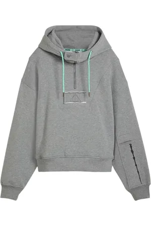 PUMA Femme, Sweatshirts et sweats à capuche, Gris, Taille: 44 FR Pull Harry Potter à demi-zip