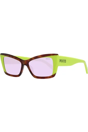 Emilio Pucci Femme, Accessoires, Multicolore, Taille: ONE Size Lunettes de Soleil Femme Multicolores Violet Plastique