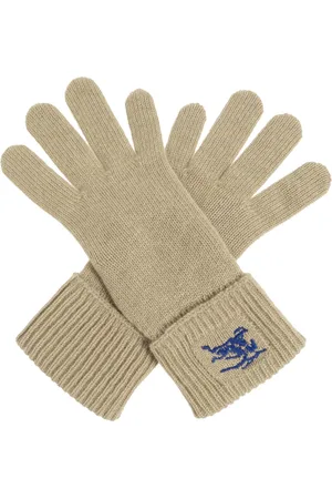 Burberry Homme, Accessoires, Vert, Taille: M/L Gants Equestrian Knight Design