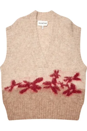Munthe Femme, Pulls, , Taille: 42 FR Élégant Gilet Tricoté Floral