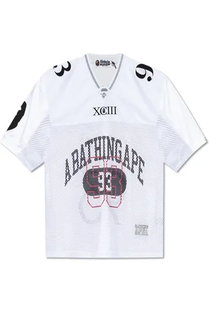 A Bathing Ape Homme, Tops, Blanc, Taille: L T-shirt en dentelle avec impression