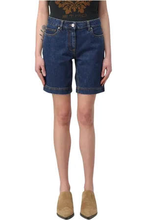 Etro Femme, Shorts, Bleu, Taille: W25 Shorts en Denim Bleu pour Femmes
