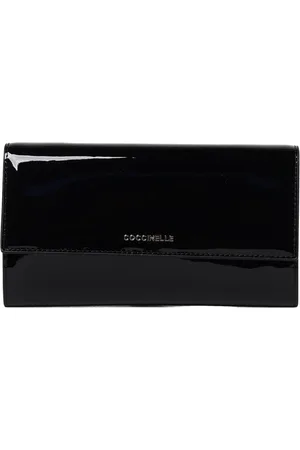 Coccinelle Femme, Accessoires, Noir, Taille: ONE Size Portefeuille en cuir verni vin