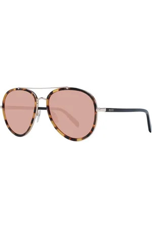 Emilio Pucci Femme, Accessoires, Brun, Taille: ONE Size Lunettes de Soleil Aviateur Femme Marron Miroir