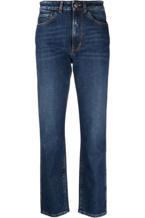 3x1 Femme, Jeans, Bleu, Taille: W30 Jean droit indigo bleu