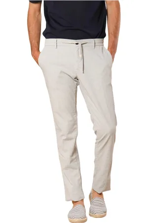 Masons Homme, Pantalons, Gris, Taille: XL Pantalon Chino Slim Fit avec impression micro étoiles