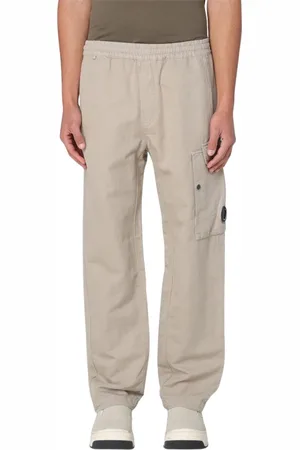 C.P. Company Homme, Pantalons, , Taille: XL Pantalon Décontracté en Lin d