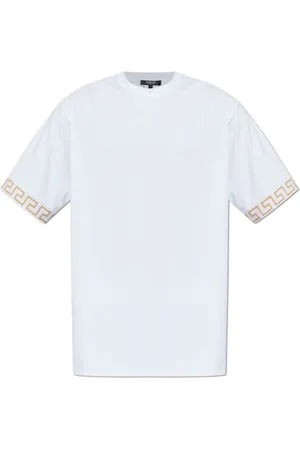 VERSACE Homme, Tops, Blanc, Taille: S T-shirt de plage