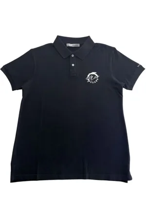 Trussardi Homme, Tops, Noir, Taille: L Polo Homme en Coton Noir