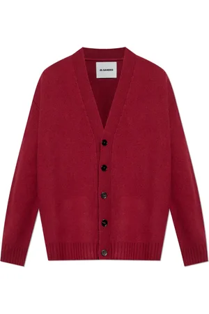 Jil Sander Homme, Pulls, Rouge, Taille: M Gilet en laine