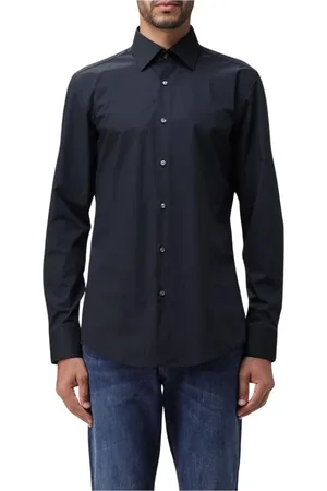 HUGO BOSS Homme, Chemises, Noir, Taille: 2XL Chemise Slim Fit Noire