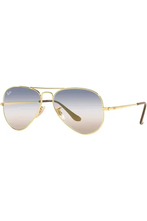 Ray-Ban Unisex, Accessoires, Jaune, Taille: 58 MM Aviator Metal II Lunettes de Soleil