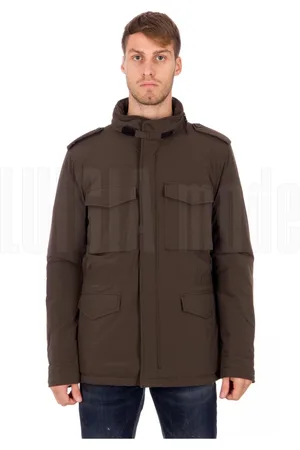 Aspesi Homme, Vestes, Brun, Taille: XL Veste Minifield Elas Homme