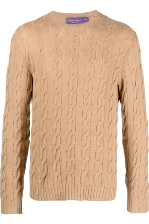Ralph Lauren Homme, Pulls, Brun, Taille: XL Pull à Capuche Manches Longues Décontracté