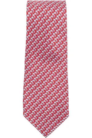 Salvatore Ferragamo Homme, Accessoires, Rouge, Taille: ONE Size Cravate en soie